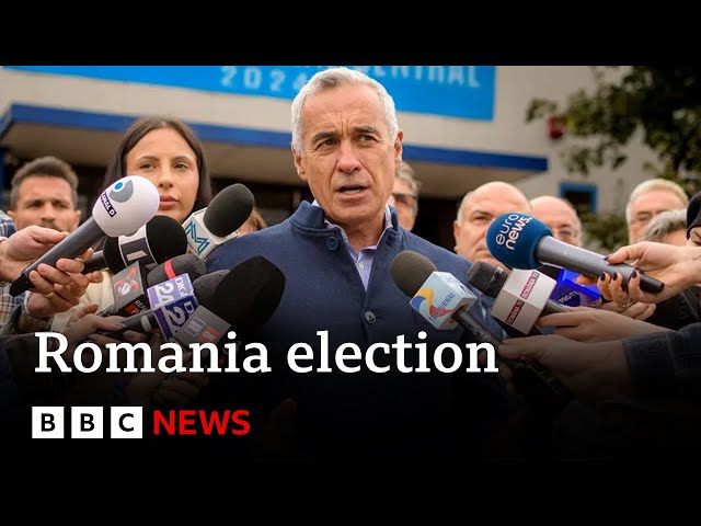 ⁣Far-right candidate takes shock lead in Romania presidential election | BBC News