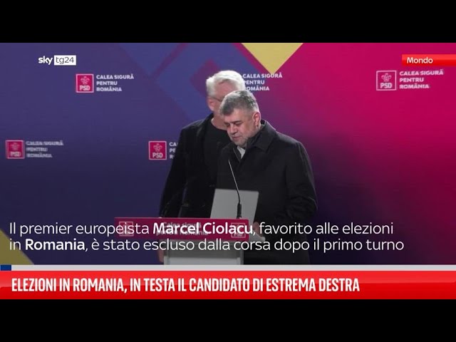 ⁣Elezioni in Romania, in testa il candidato di estrema destra