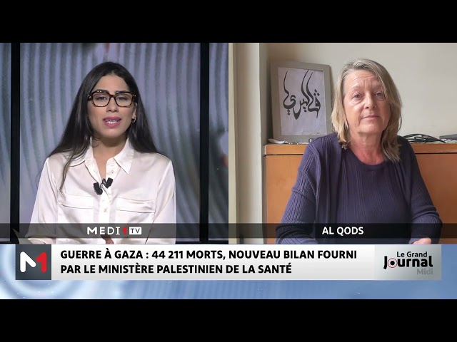 ⁣44.211 morts, le ministère de la Santé à Gaza annonce un nouveau bilan, le point avec Valérie Féron