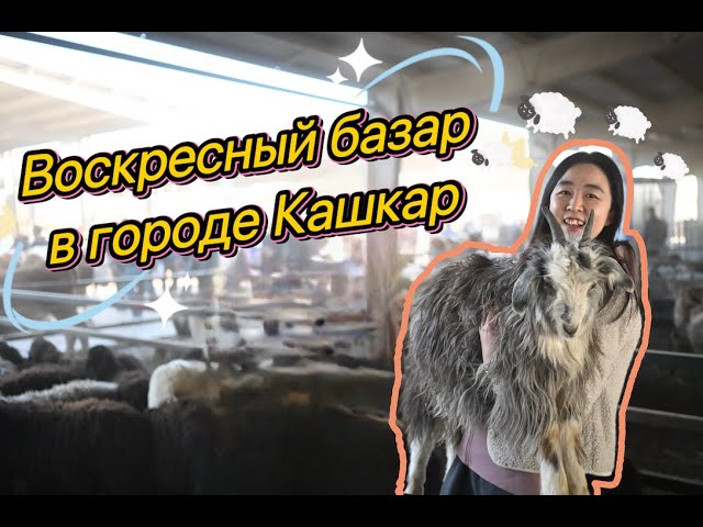 ⁣Воскресный базар в городе Кашгар