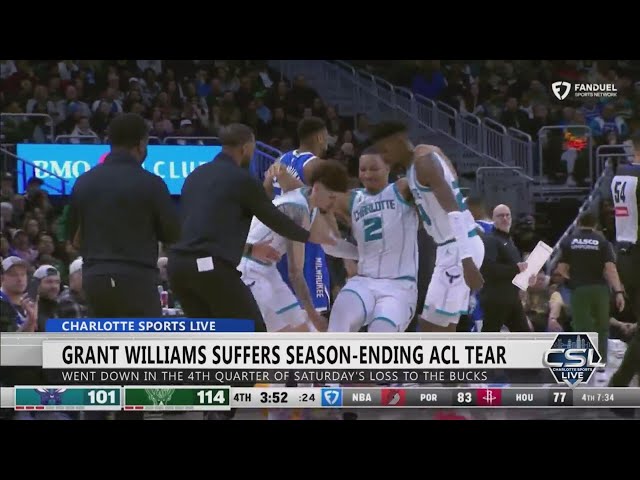 ⁣Grant Williams suffers season ending ACL tear