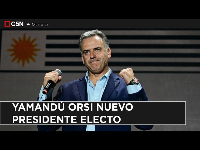 ⁣YAMANDÚ ORSI, NUEVO PRESIDENTE ELECTO de URUGUAY: LACALLE POU lo CONVOCÓ para CONVOCAR la TRANSICIÓN