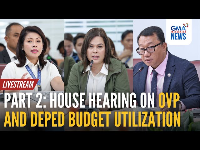 ⁣LIVE: VP Sara Duterte at the House hearing on OVP and DepEd budget...Part 2 | GMA Integrated News