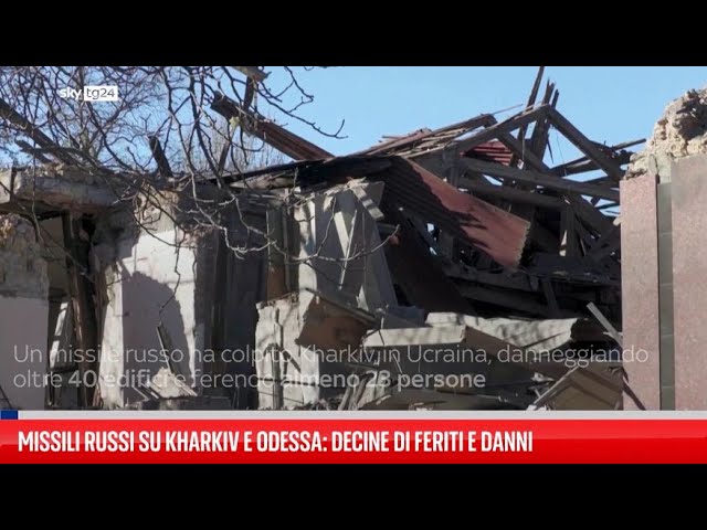 ⁣Missili russi su Kharkiv e Odessa: decine di feriti e danni