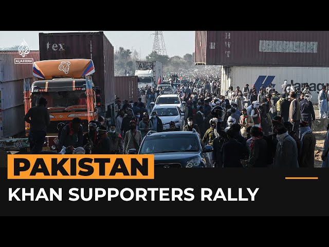 ⁣Pakistan’s capital in lockdown as Imran Khan supporters protest | AJ #Shorts