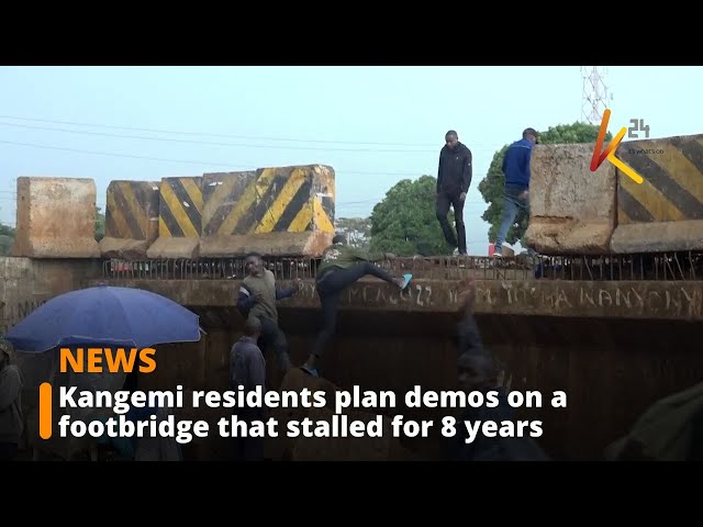 ⁣Kangemi residents plan demos on a footbridge that stalled for 8 years