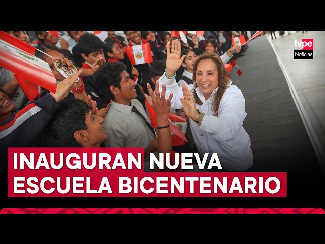 ⁣Presidenta Dina Boluarte inaugura nueva Escuela Bicentenario en San Juan de Miraflores