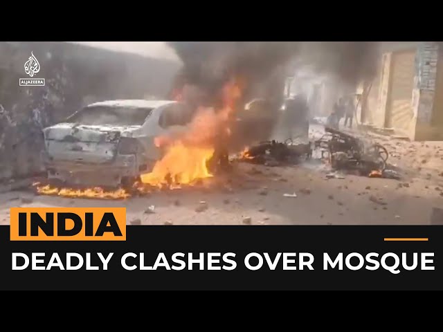 ⁣Deadly clashes over India mosque survey | AJ #shorts