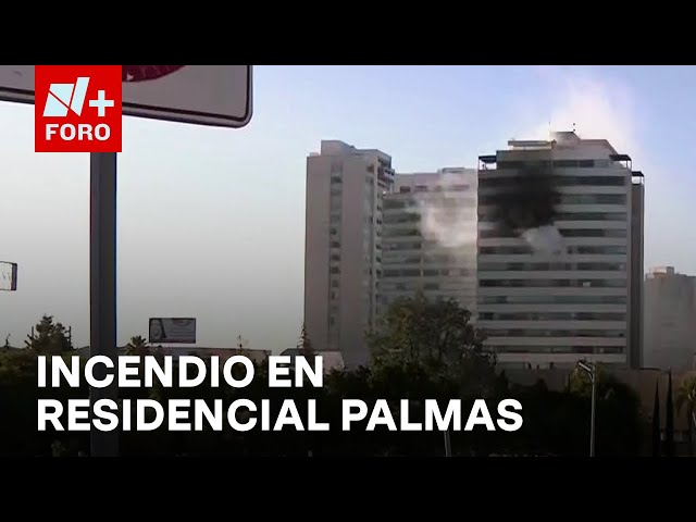 ⁣Controlan incendio en torre de departamentos, en Puebla - Expreso de la Mañana