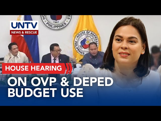 ⁣VP Duterte faces the House hearing on the use of OVP and DepEd confidential funds | Nov. 25, 2024