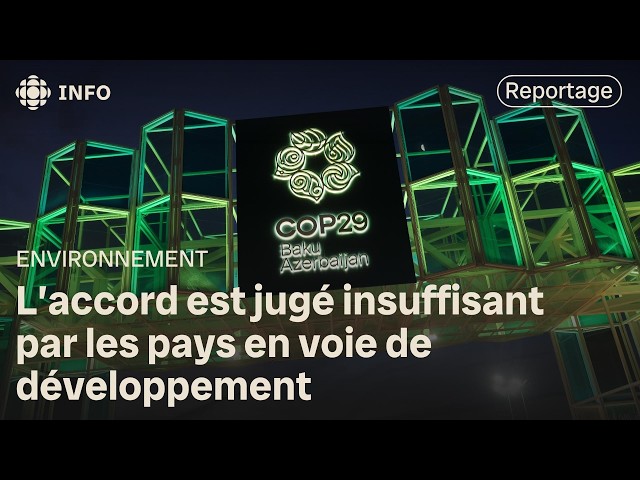 ⁣COP29 : un accord in extremis qui fait des mécontents