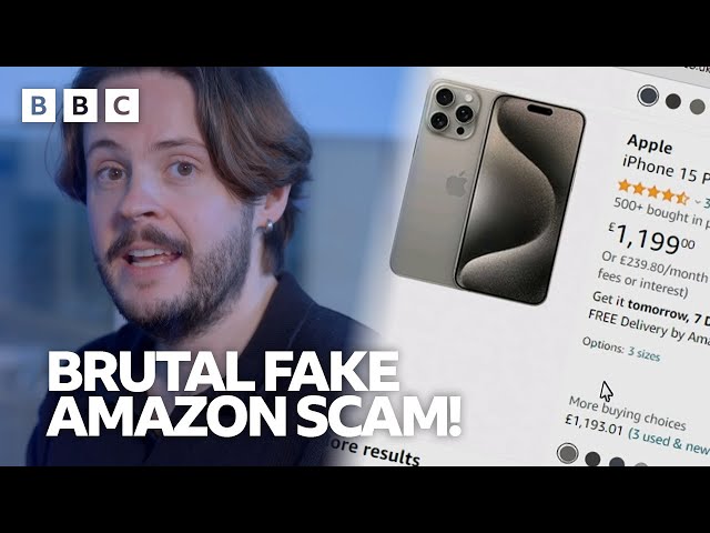 ⁣Thousands of pounds at stake in fake Amazon account scam - BBC