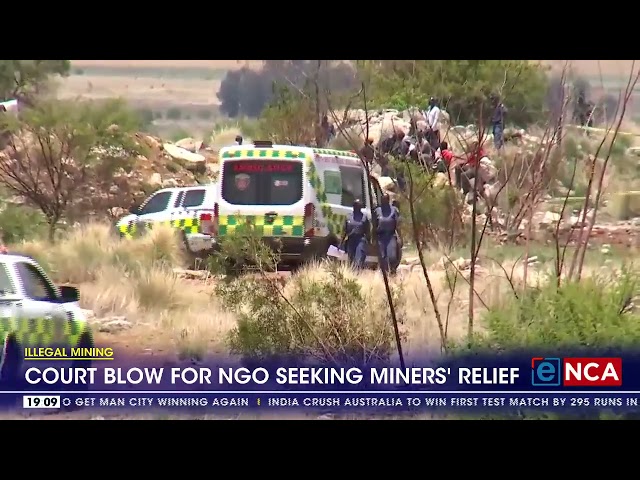 ⁣Court blow for NGO seeking miners' relief