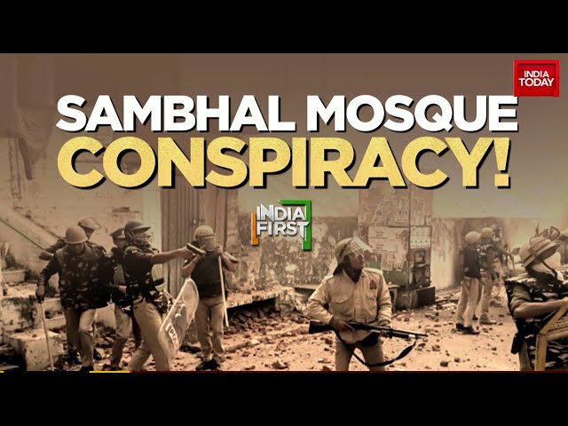 ⁣India First with Gaurav Sawant: Sambhal Mosque Conspiracy Escalates, Political War Over Survey