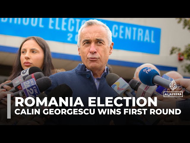 ⁣Calin Georgescu takes shock lead in Romania’s presidential election