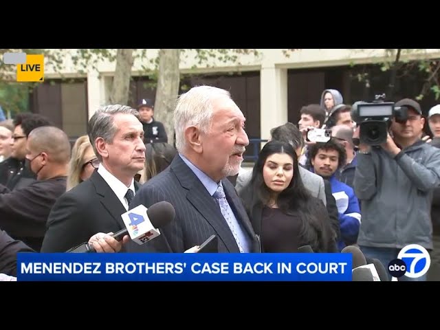 ⁣LIVE: Menendez brothers’ attorney Mark Geragos speaks after re-sentencing hearing postponed