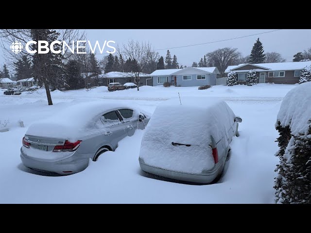 ⁣Saskatchewan sees second major snowfall of the season