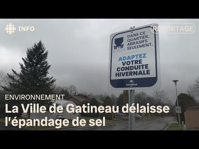 ⁣La Ville de Gatineau délaisse l’épandage de sel