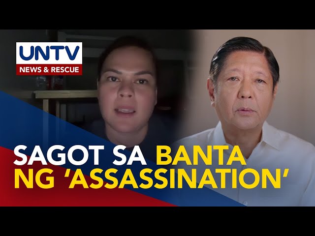 ⁣PBBM, pumalag sa mga bantang binitawan ni VP Sara laban sa kaniya