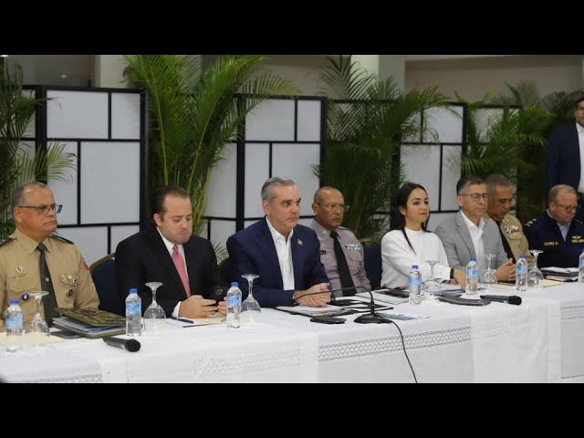 ⁣#Terceraemisión | Abinader encabeza reunión de seguimiento al Plan de Seguridad Ciudadana