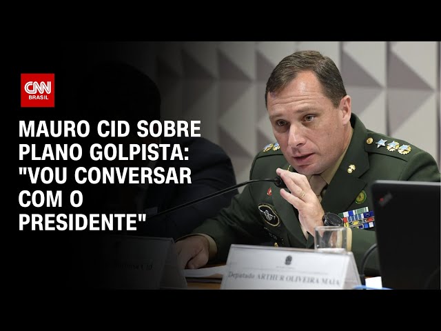 ⁣Mauro Cid sobre plano golpista: "Vou conversar com o presidente" | CNN ARENA