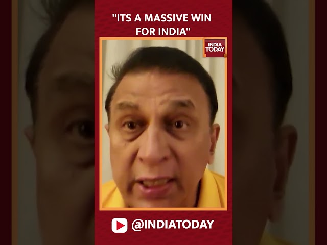 ⁣Sunil Gavaskar: ''Its A Massive Massive Win For Indian Team Against Austalia''