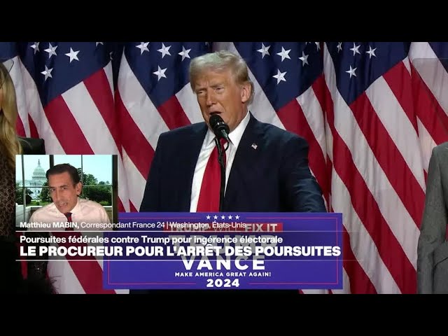 ⁣Le procureur spécial recommande l'arrêt des poursuites contre Trump • FRANCE 24