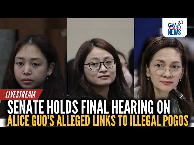 ⁣LIVE: Senate holds final hearing on Alice Guo's alleged links to illegal POGOs | Nov. 26, 2024