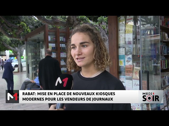 ⁣Rabat : mise en place de nouveaux kiosques modernes pour les vendeurs de journaux