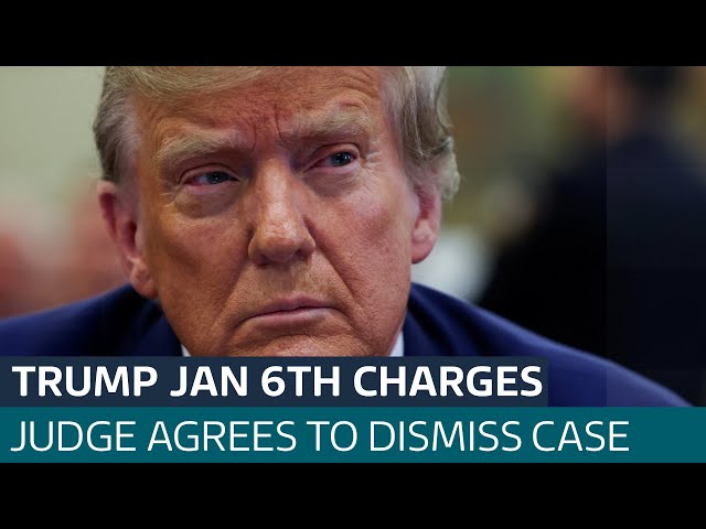 ⁣Judge grants prosecutor's request to dismiss Trump's 2020 election interference case | ITV