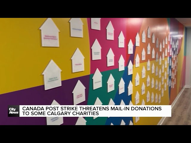 ⁣Canada Post strike threatens mail-in donations to some Calgary charities