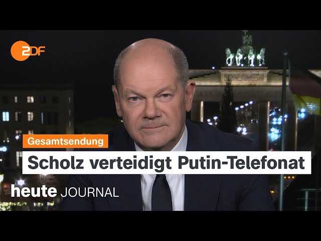 ⁣heute journal 25.11.24 Scholz-Putin-Telefonat, Absturz DHL-Flugzeug, Frauenhäuser in Deutschland rar