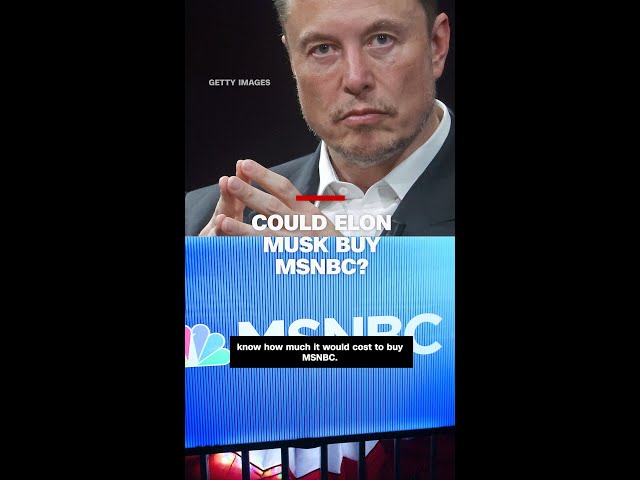 ⁣Could Elon Musk By MSNBC?