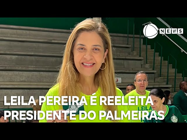 ⁣Leila Pereira é reeleita presidente do Palmeiras