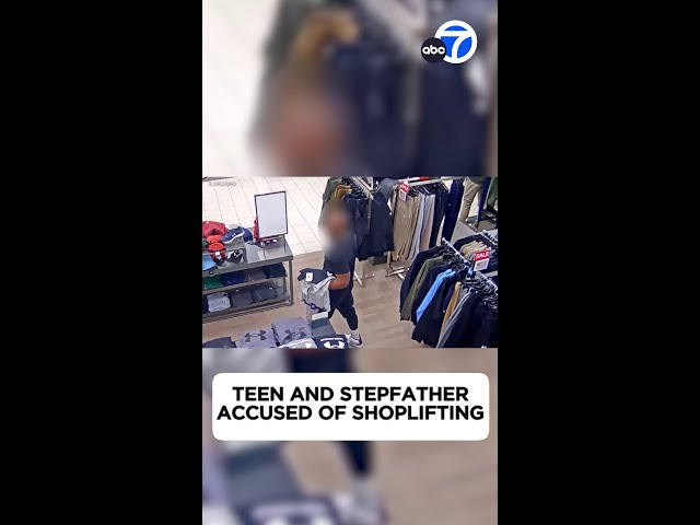 ⁣Teen and stepfather accused of shoplifting