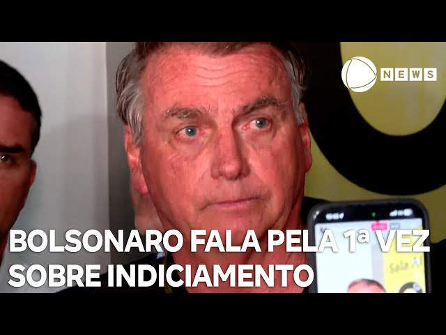 ⁣Jair Bolsonaro se pronuncia pela 1ª vez sobre indiciamento