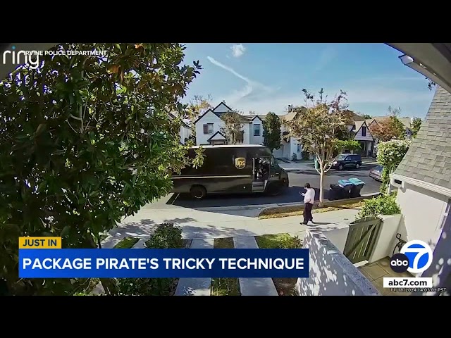 ⁣Package thief poses as homeowner to steal laptop from UPS driver in Irvine