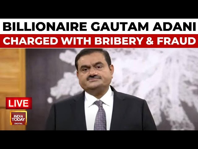 ⁣Adani Bribery Case LIVE Updates |  US Bribery Charge A Coincidence Or Conspiracy? | Adani News