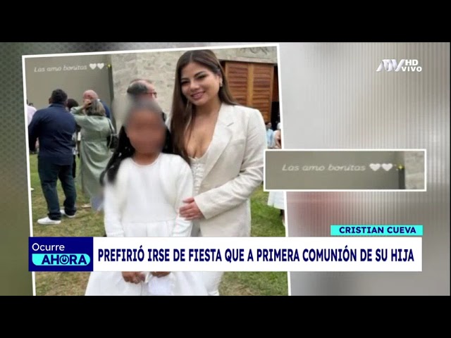 ⁣Cueva no fue a la primera comunión de su hija y prefirió celebrar su cumpleaños con Pamela Franco