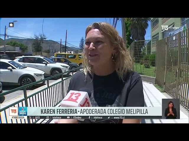 ⁣Ciclovía deja sin vereda de entrada a colegio en Melipilla