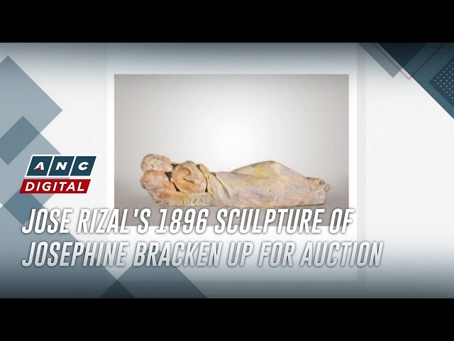 ⁣Jose Rizal's 1896 sculpture of Josephine Bracken up for auction