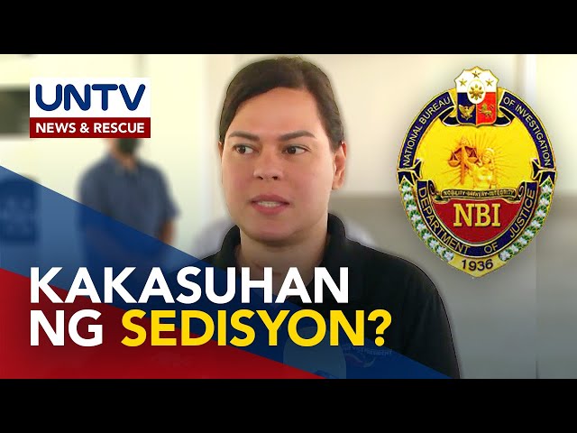 ⁣Sedition, grave threats, kabilang sa mga posibleng ikaso vs. VP Sara — DOJ