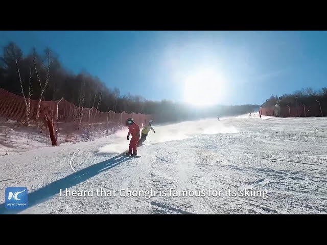 ⁣Chongli ski resorts open, drawing skiers nationwide