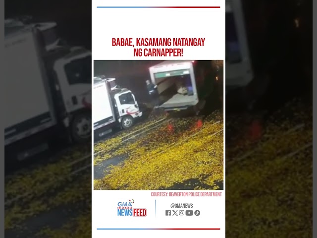 ⁣Carnapper, aksidenteng natangay ang isang babae! | GMA Integrated Newsfeed