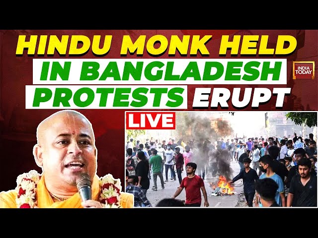 ⁣Bangladesh Protests LIVE Updates: Calls for India's Intervention After Hindu Monk’s Arrest in B