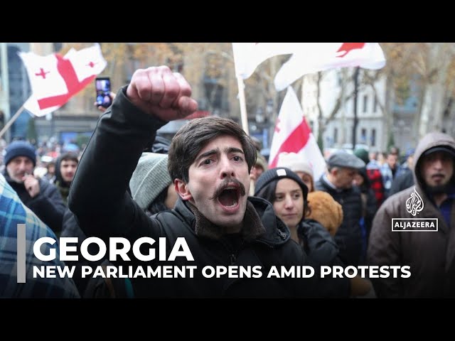 ⁣Georgian ruling party reopens parliament despite opposition boycott