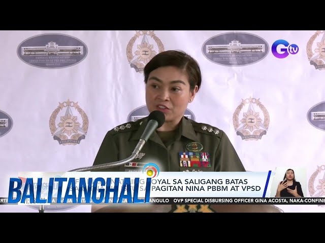 ⁣AFP, mananatiling loyal sa Saligang Batas sa gitna ng isyu... | Balitanghali