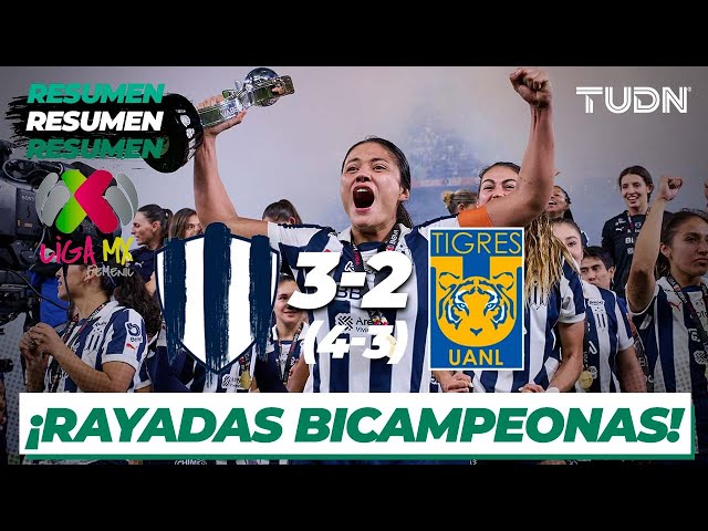 ⁣Resumen y goles | Monterrey (4)3-2(3) Tigres | Liga Mx Femenil AP2024-Final | TUDN