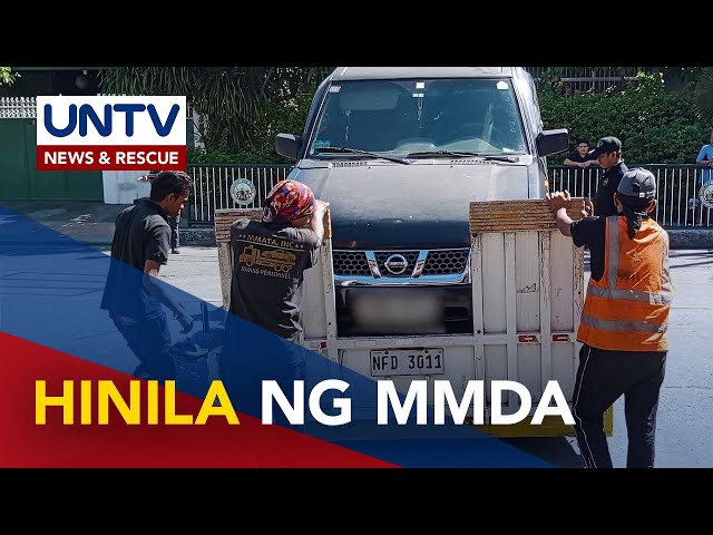 ⁣Mga sasakyang naka-park sa mga establisimyento, na-tow ng MMDA sa clearing ops