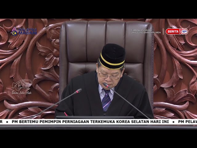 ⁣26 NOVEMBER 2024 - LANGSUNG DARI PARLIMEN SESI PETANG (SIRI 1)